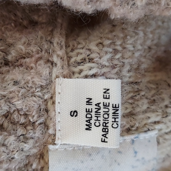 Rosie Neira   Anthropology Women's Cardigan Wool Blend Tan Textured  Lagenlook S - Picture 10 of 13